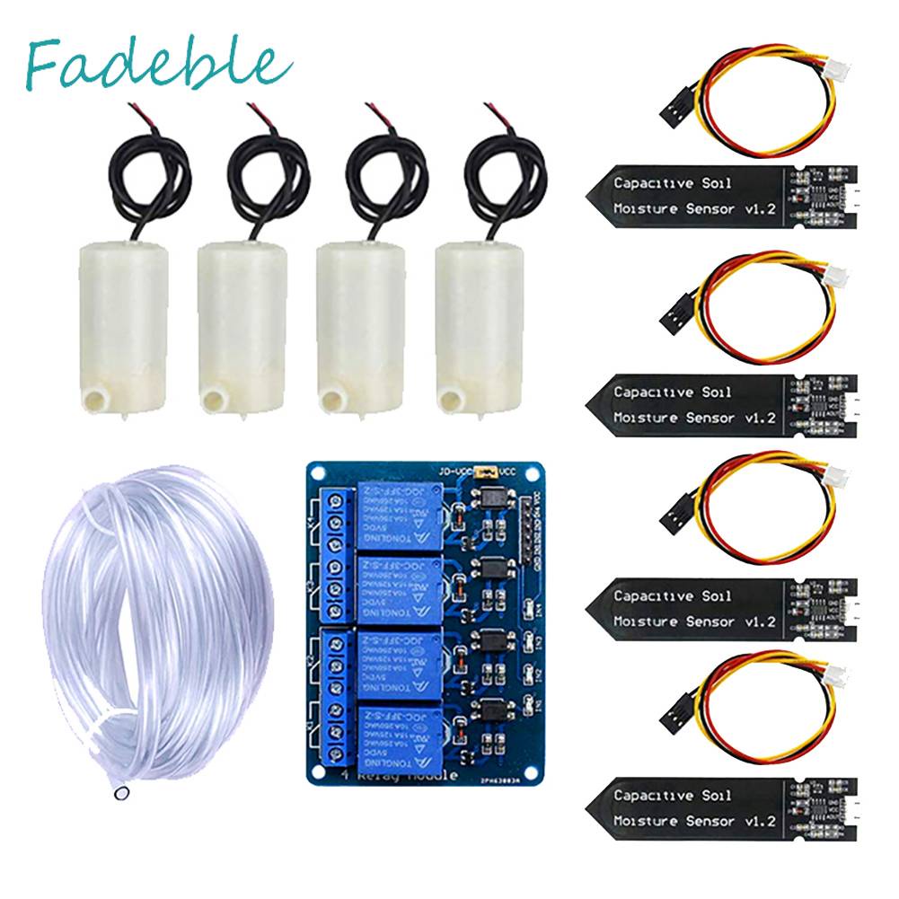 Bộ Mô Đun Hệ Thống Tưới Nước Tự Động 4CH Cho Sân Vườn