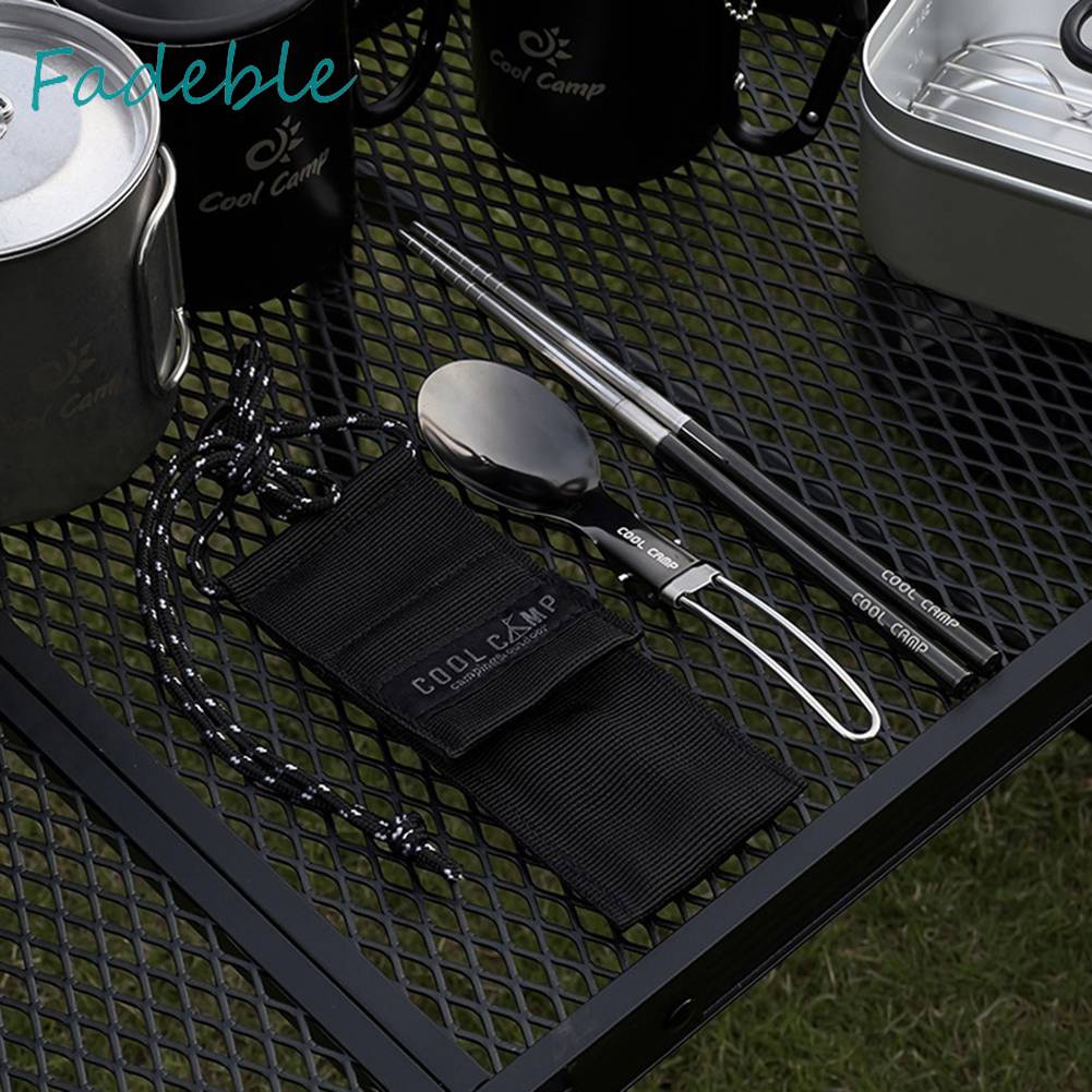 Bộ Muỗng Đũa Nĩa Nam Châm Gấp Gọn Tiện Lợi Du Lịch