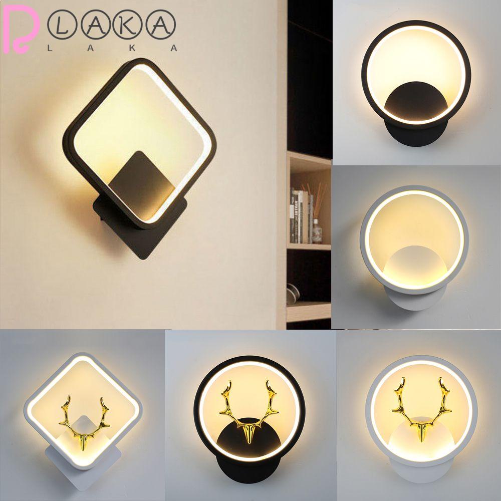 LAKAMIER Đèn Led Gắn Tường Trang Trí Phòng Khách / Tủ Quần Áo Kiểu Dáng Hiện Đại