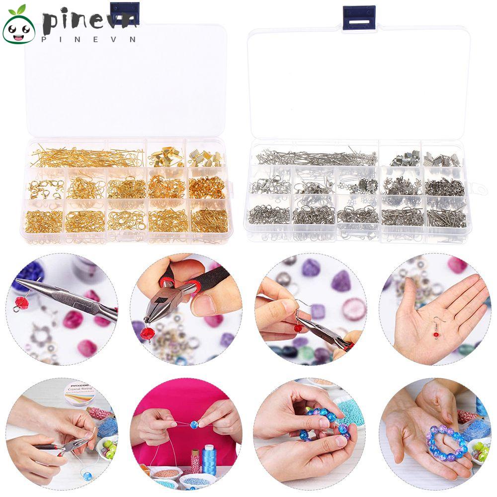 PINEVN Bộ Kìm Mũi Tròn Màu Sắc Vàng / Bạc Chuyên Dụng Làm Trang Sức