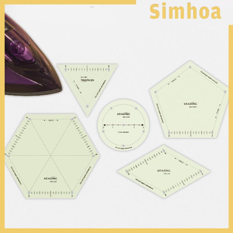 Set 5 Thước Ủi Đồ Thủ Công Chống Trượt Nhiều Hình Dạng