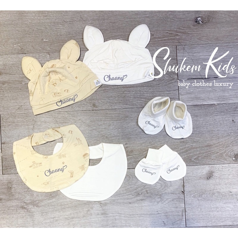 Chaang - Phụ kiện sơ sinh mũ, bao tay bao chân mềm mại cho bé