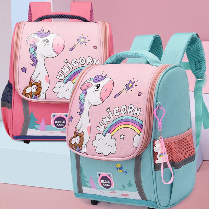 Ba Lô Đi Học Họa Tiết Kỳ Lân / Ngựa Một Sừng Dễ Thương Cho Bé Mẫu Giáo