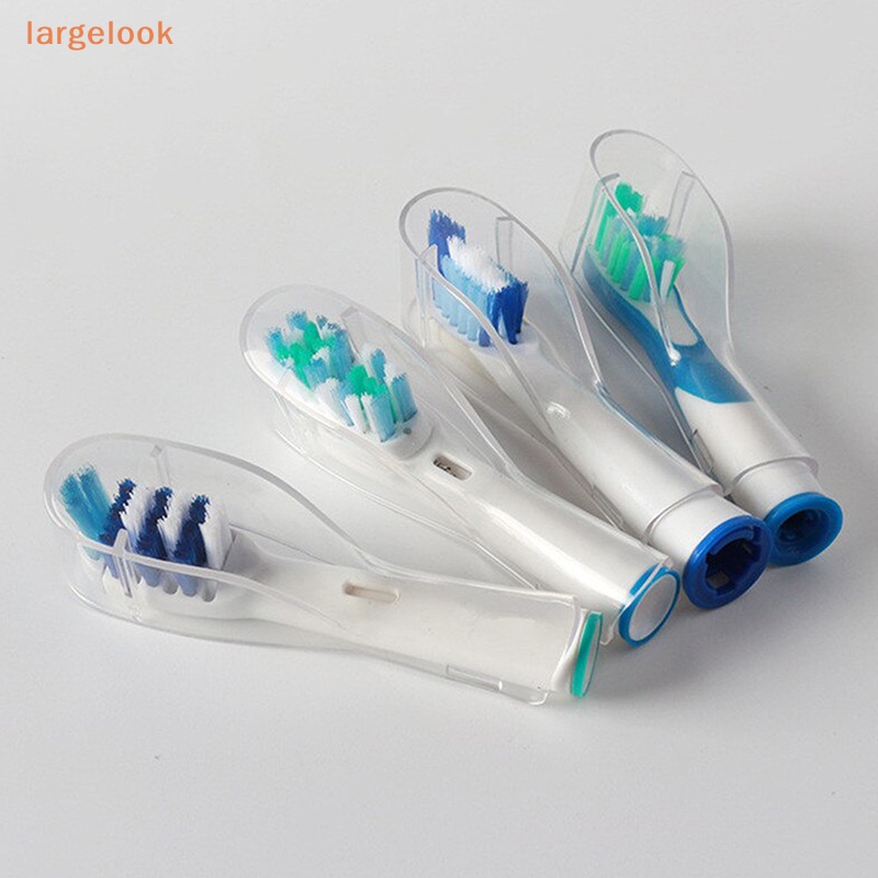 Bộ 4 Đầu Bọc Bảo Vệ Bàn Chải Đánh Răng Điện Bằng Nhựa Tiện Dụng Khi Đi Du Lịch
