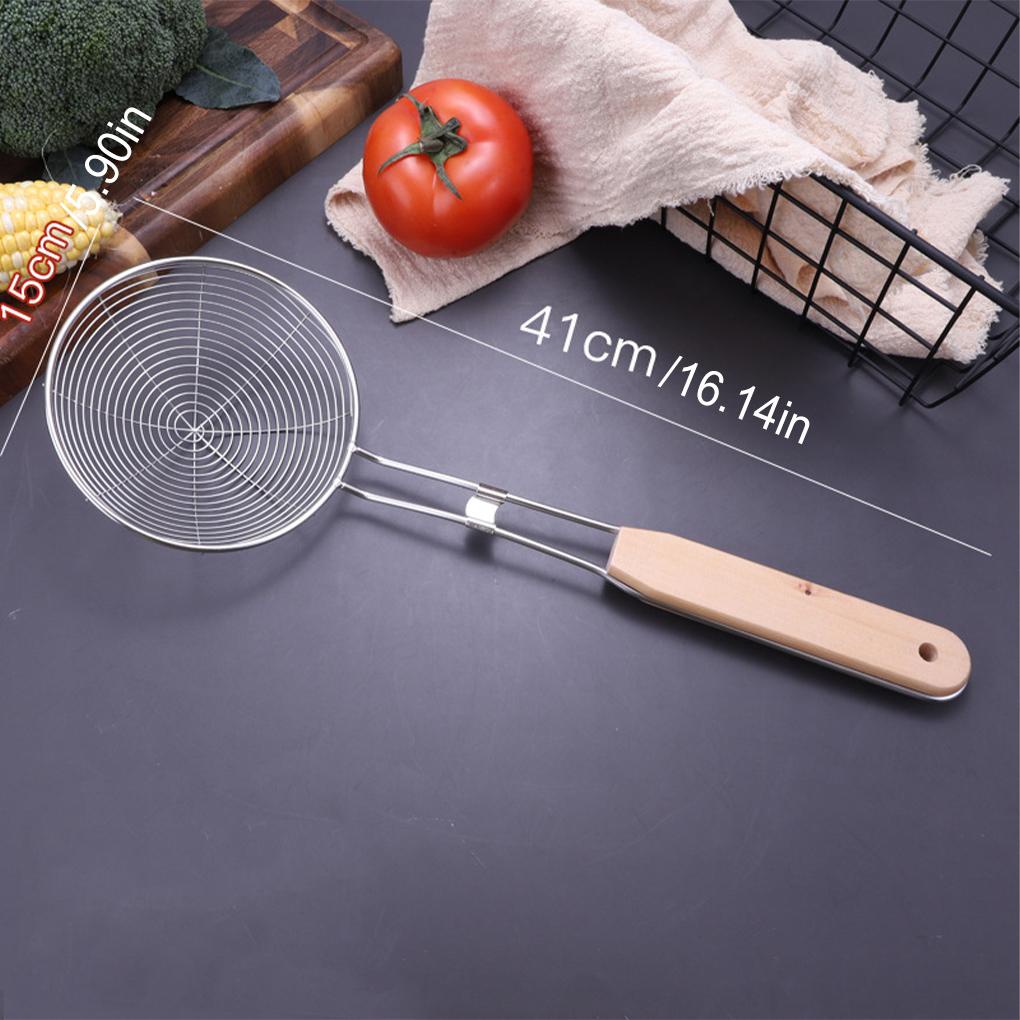 Muỗng Vớt Đồ Chiên Bằng Thép Không Gỉ Tiện Lợi Và Bền Dễ Lau Chùi