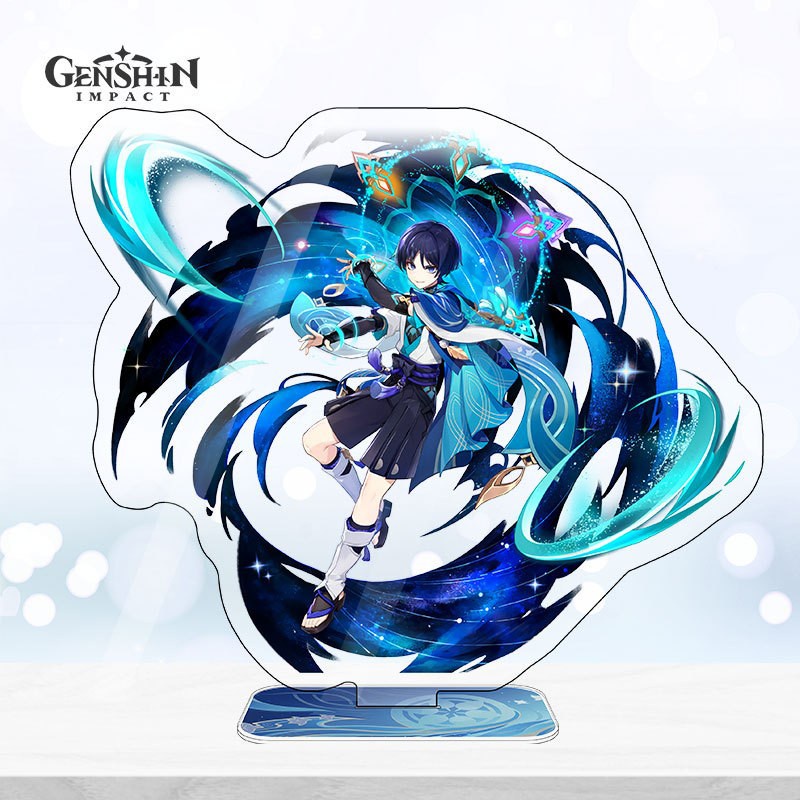 Standee nhân vật GENSHIN IMPACT ver 2 CHIÊU THỨC game anime chibi_chất liệu  Mica in 2 mặt