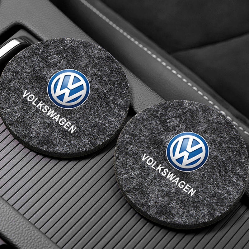 Car Water Cup Mat round Storage Cup Slot Coaster Creative Personality High-End Felt Water Cup Mat to Remove Abnormal Sound TN5V