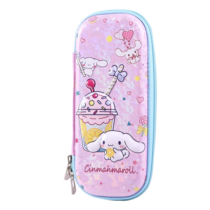 SANRIO Hộp Bút EVA Họa Tiết Hoạt Hình Kuromi 3D Sức Chứa Lớn Cho Trẻ Em