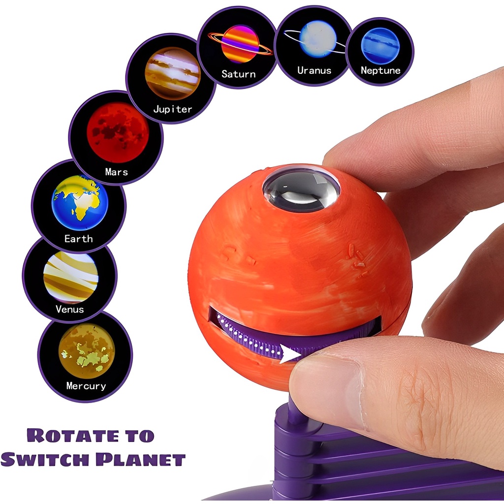 DIY SOLAR SYSTEM PROJECTOR SOUND VOICE STEAM KIDS TOY ASTRONOMY SCIENCE EDUCATIONAL PLANET MODEL
