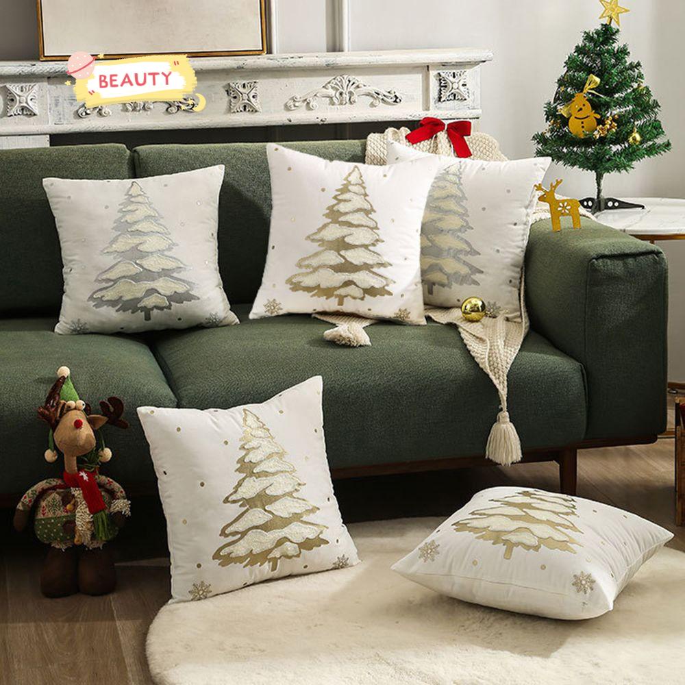 BEAUTY Bộ 2 Vỏ Gối Phong Cách Giáng Sinh Thời Trang