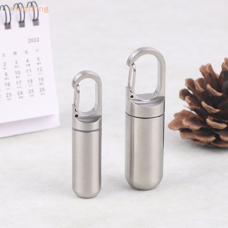 Hộp Đựng Thuốc Mini Bằng Thép Không Gỉ Chống Thấm Nước Tiện Dụng Mang Theo Du Lịch Cắm Trại