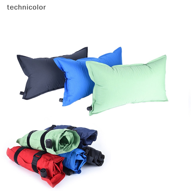 Technicolor 1 Gối Bơm Hơi Tự Động Siêu Nhẹ Dùng Cắm Trại Ngoài Trời