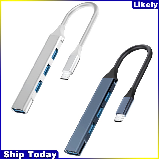 Bộ Chia 4 Cổng USB 3.0 2.0 USB 3.0 Type-C Cho Laptop