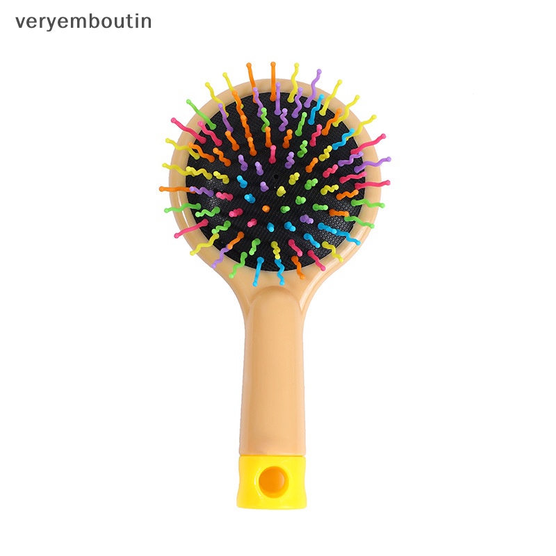 Lược Chải Tóc Massage Da Đầu Kèm Gương Phong Cách Hoạt Hình Dễ Thương Cho Bé Gái