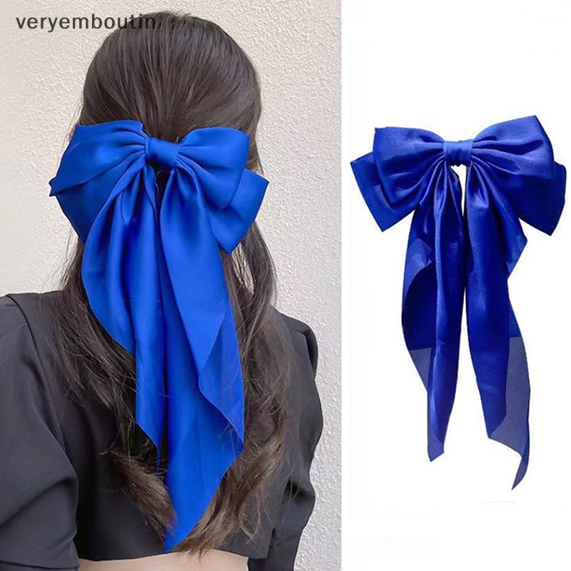 Kẹp Tóc Nơ Lớn Thời Trang Hàn Quốc Cho Nữ