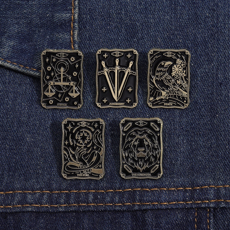 Huy Hiệu Cài Áo Hình Mèo / Phù Thủy Màu Sắc Sặc Sỡ Kiểu Gothic Punk Thích Hợp Làm