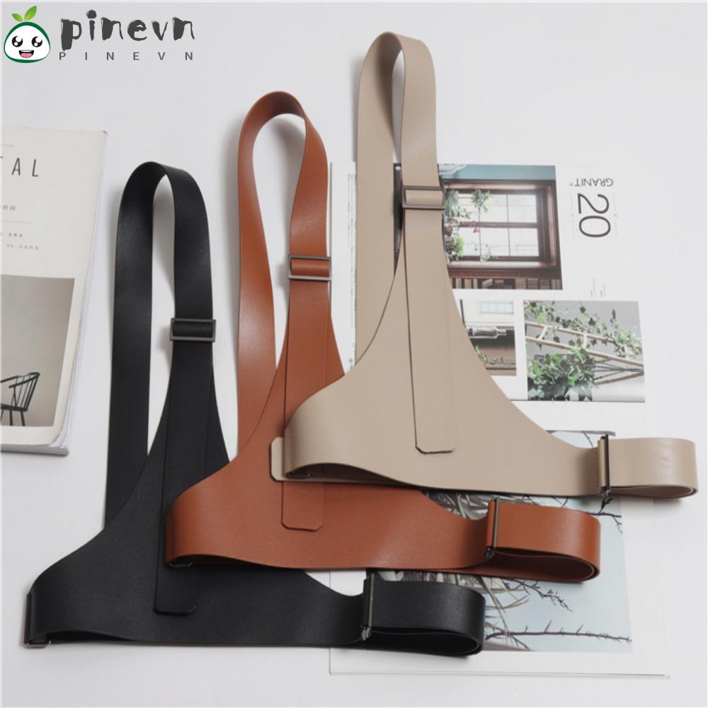 PINEVN Áo Khoác Ghi Lê Dáng Rộng Phối Thắt Lưng Thời Trang Cho Nữ