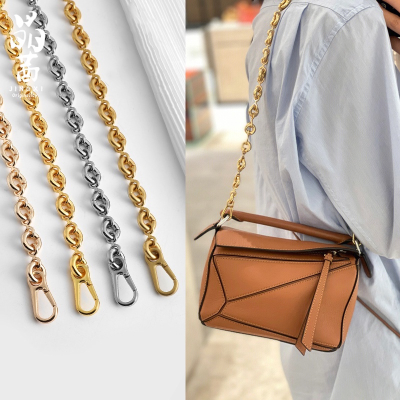 Thích hợp cho Loewe Loewe Xếp Hình Túi Hình Học Donut Dây Xích Chuyển Đổi Túi May Mắn Túi Nách Phụ K