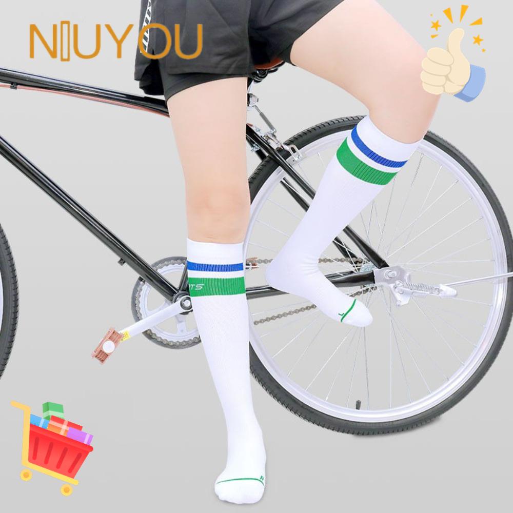 NIUYOU Vớ Nén Thể Thao Dài Qua Gối Bằng Nylon Co Giãn Chống Trượt Chống Mồ Hôi Thoải Mái