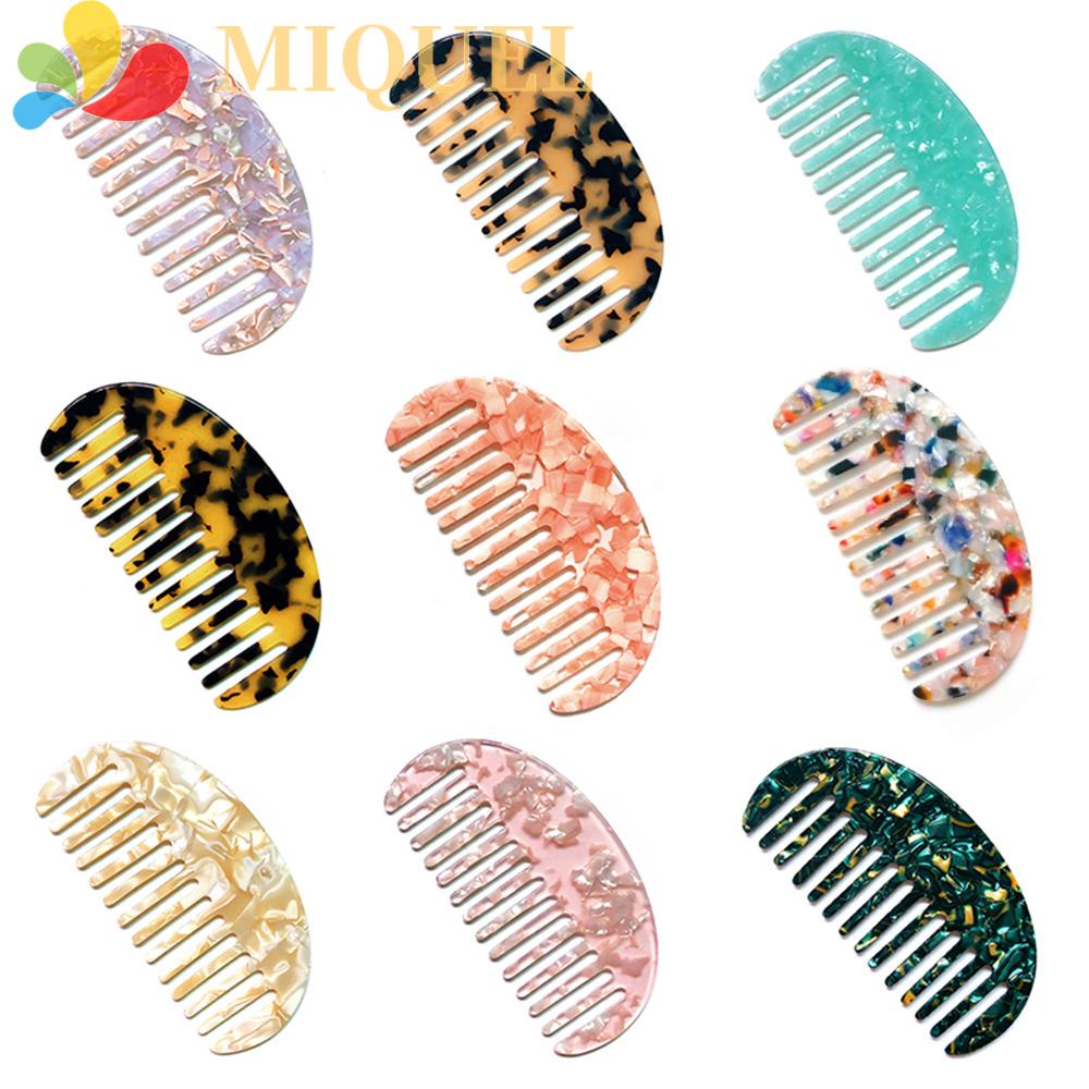 MIQUEL Lược Chải Tóc Acetate Chống Tĩnh Điện Thời Trang Cho Nữ