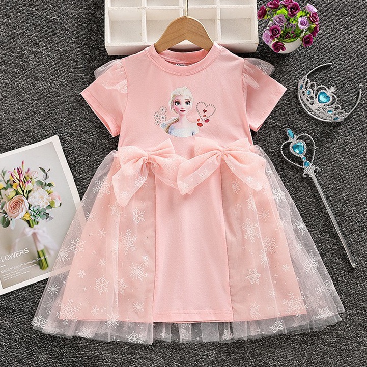 Trẻ em cô gái váy công chúa váy trẻ em cotton sequins váy trẻ em cô gái thời trang quần áo trẻ em mặc