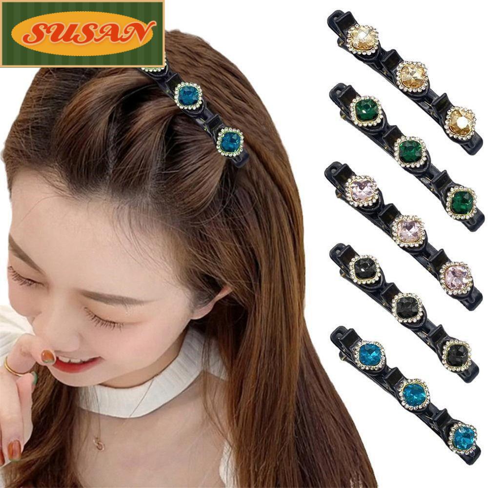 SUSANS Set 4 / 5 Kẹp Tóc Đính Đá Thời Trang Nữ