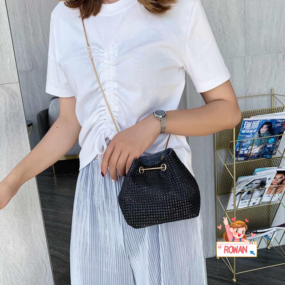 ROWANS Túi Đeo Chéo Đính Đá Lấp Lánh