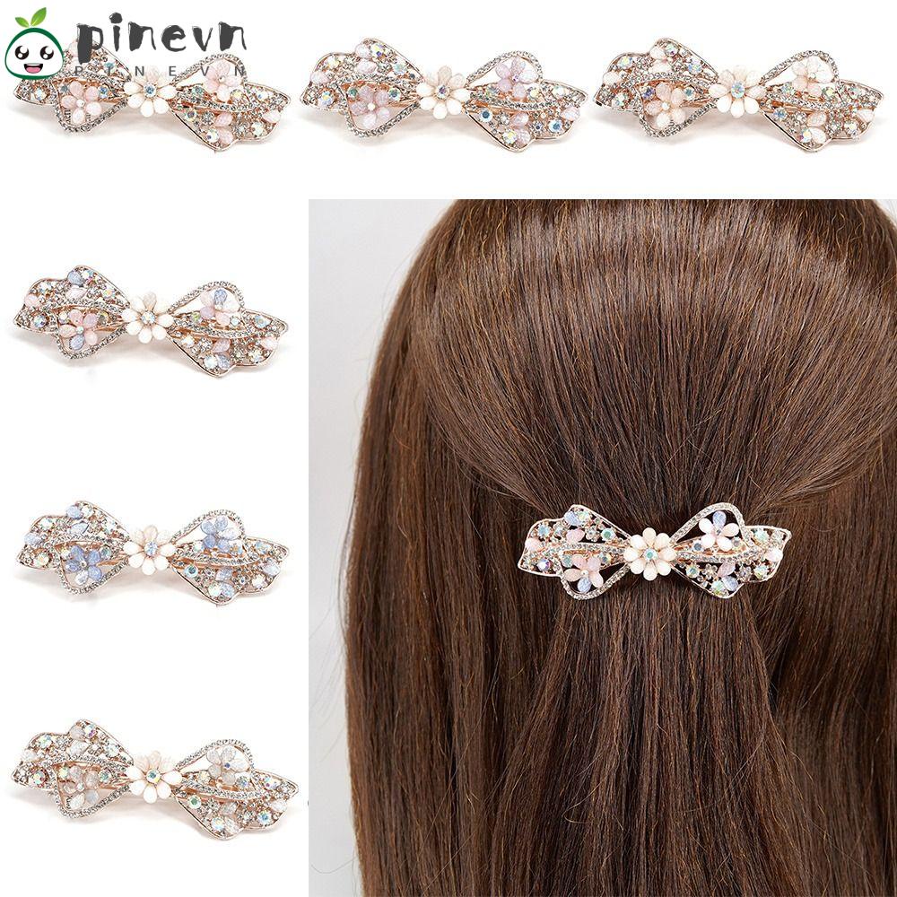 PINEVN Kẹp TóC HìNh Hoa ĐíNh Kim Cương Giả NhiềU MàU ThờI Trang Cho