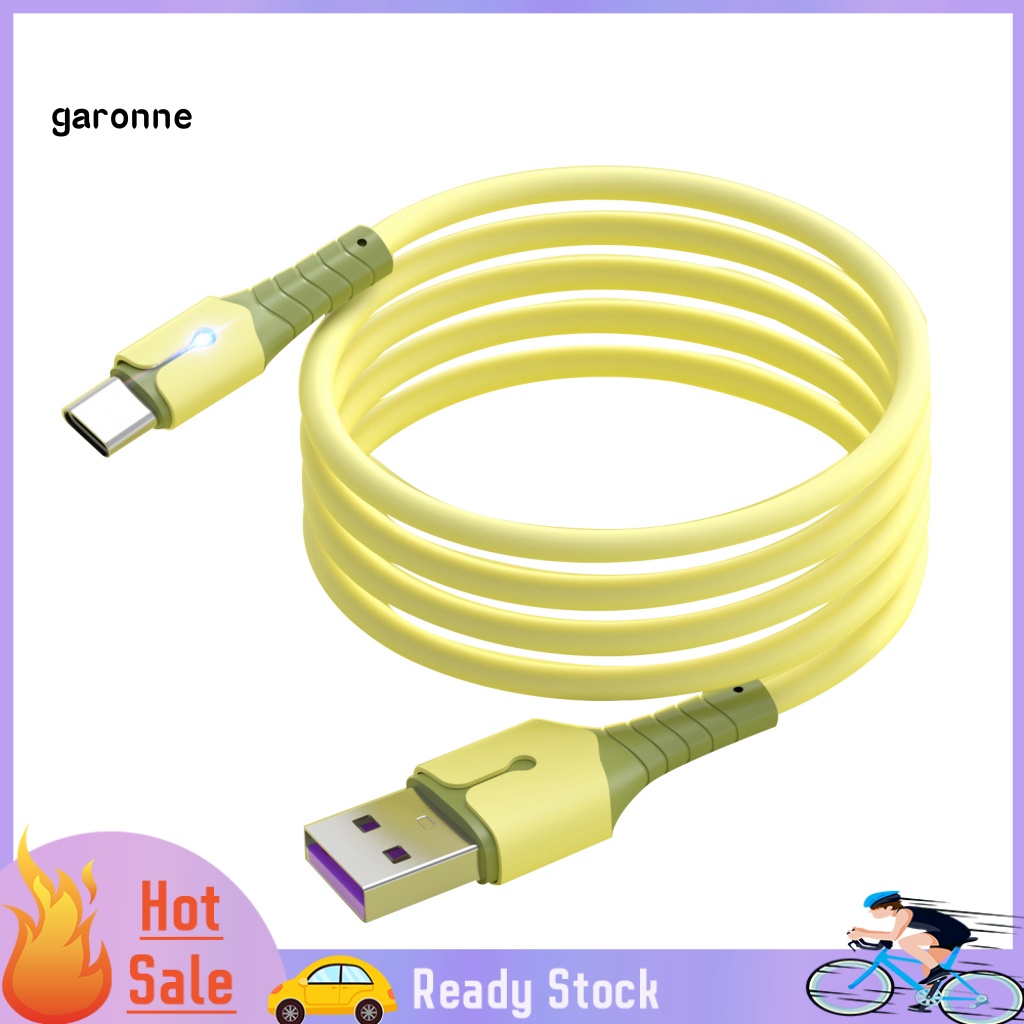 Cáp Sạc Nhanh Type-C 5A Bằng Silicon TPE Mềm Cho Điện Thoại Di Động