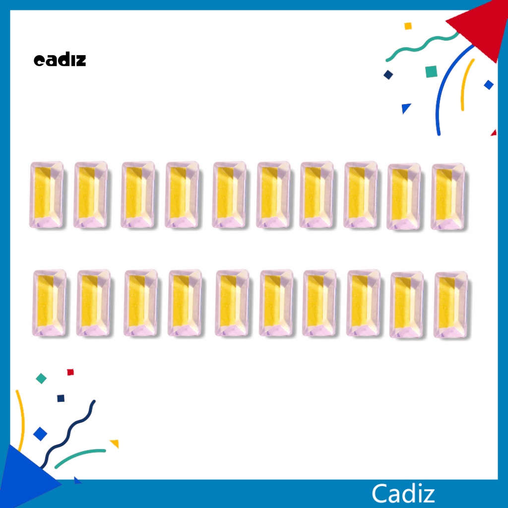 Bộ 20 Hạt Đá 3D Nhiều Màu Sắc Đính Trang Trí Móng Tay Nghệ Thuật