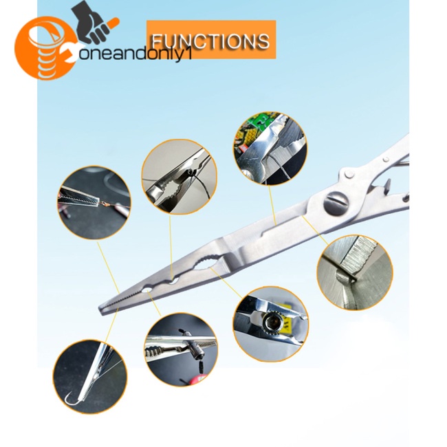 Kìm Gỡ Lưỡi Câu Cá Đa Năng Kèm Dây Đeo Tiện Dụng