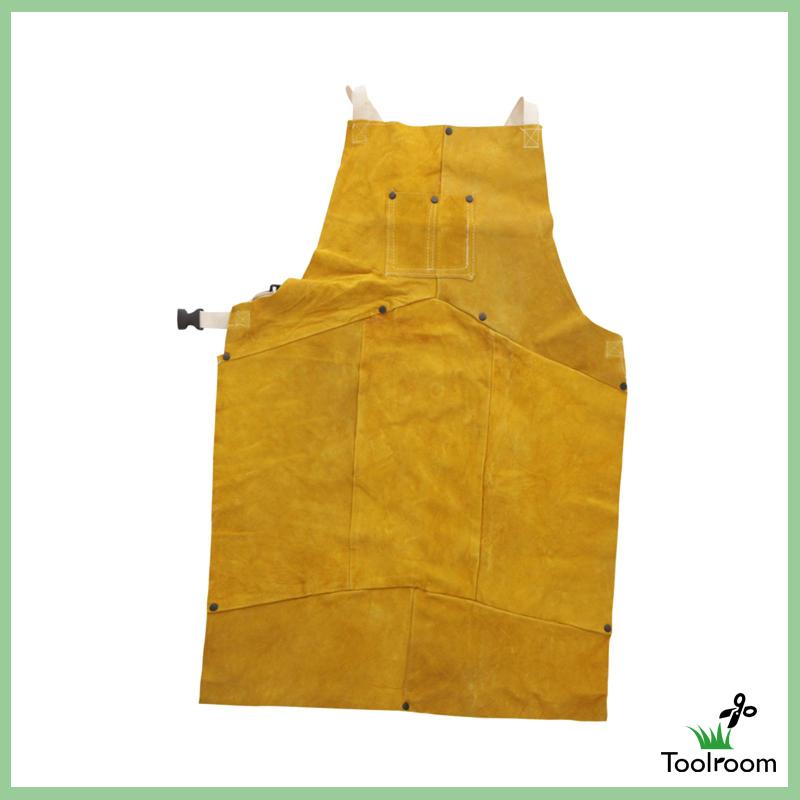 Tạp Dề Bằng Da Bò Thoáng Khí Chuyên Dụng Cho Thợ Hàn / Nướng BBQ