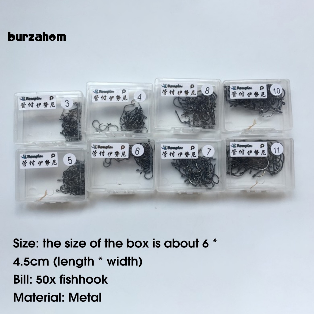 Hộp 50 Lưỡi Câu Cá Siêu Sắc Bén Chất Lượng Cao