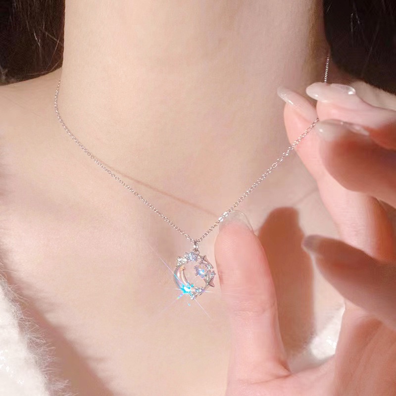 Vòng cổ Mặt Trăng Và Ngôi Sao Thời Trang Cho Nữ