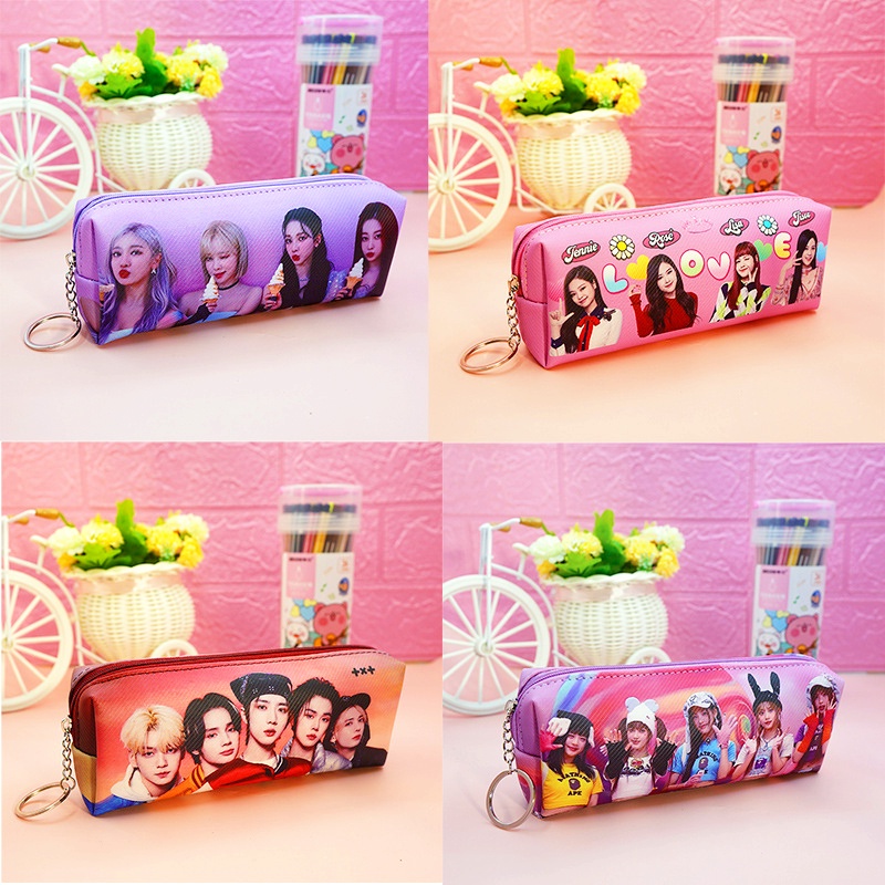 Hộp Bút In Hình Nhóm Nhạc Kpop Blackpink / Bts / stray kids / GOT7 / twice / TXT / newjeans / aespa Ốp