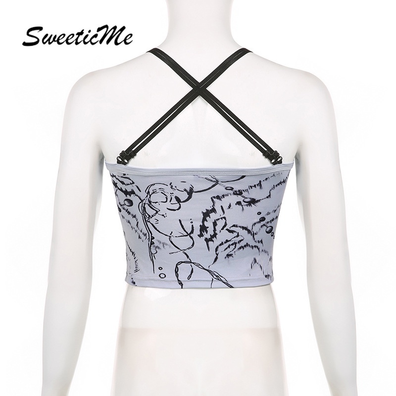 Áo Dây Chéo Hở Lưng Dáng Ôm Gợi Cảm Thời Trang Cho Nữ S 2023