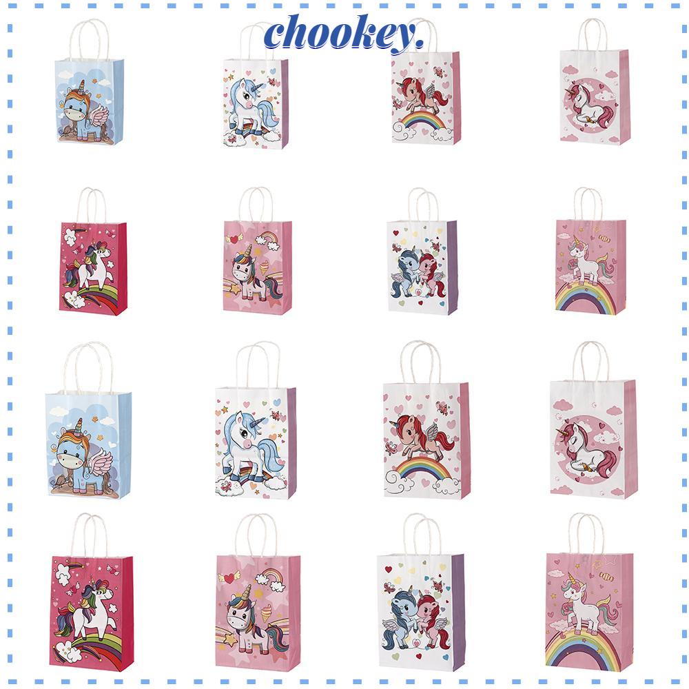 CHOOKEY Set 6 Túi Giấy Đựng Quà Cưới Kiểu Dáng Dễ Thương