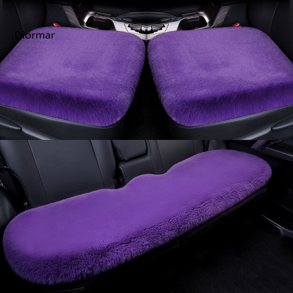 Set 3 Vỏ Bọc Đệm Ghế Ngồi Xe Hơi Giữ Ấm Mùa Đông Chống Trượt