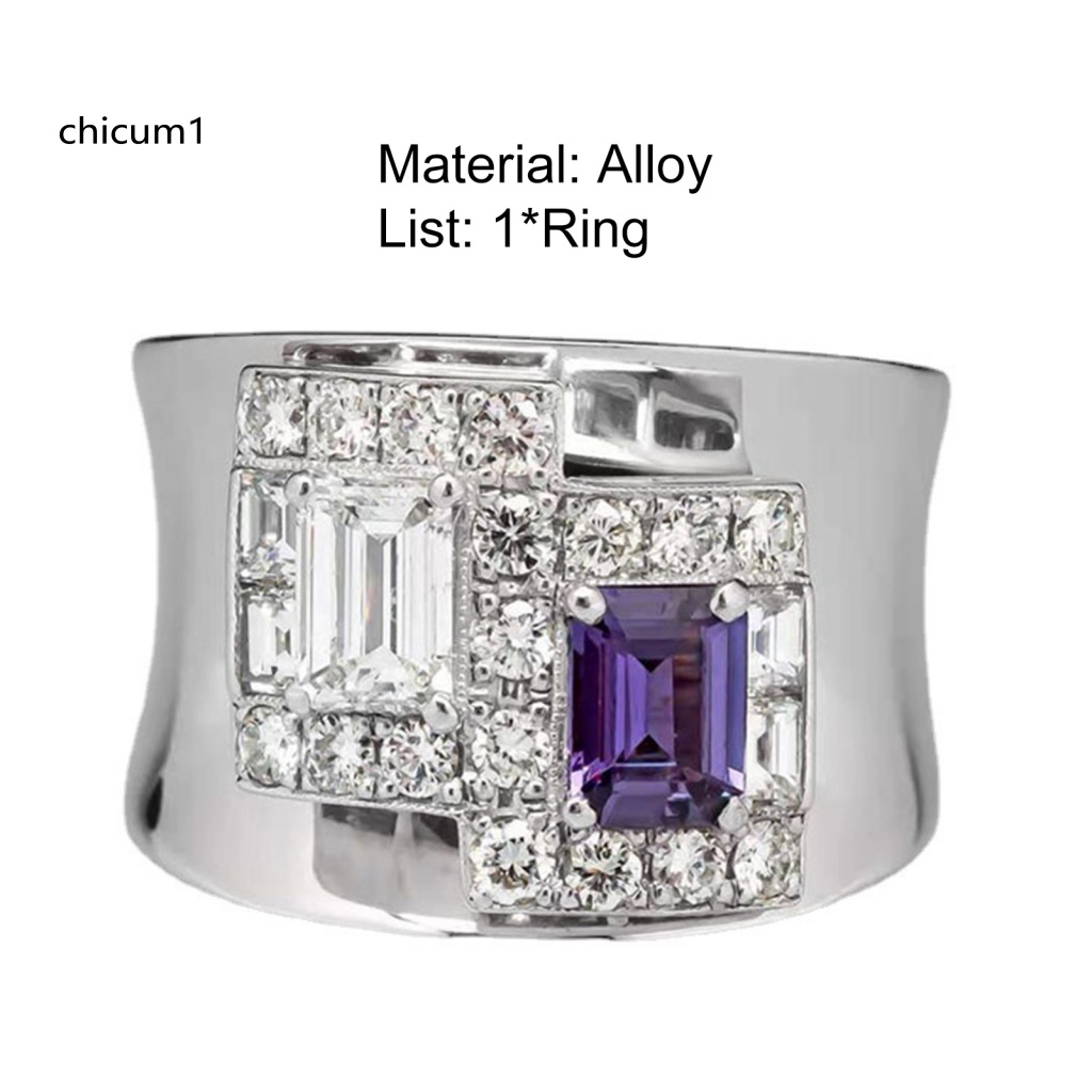 Nhẫn Đính Đá Tím Phong Cách Vintage Thời Trang Cho Nữ