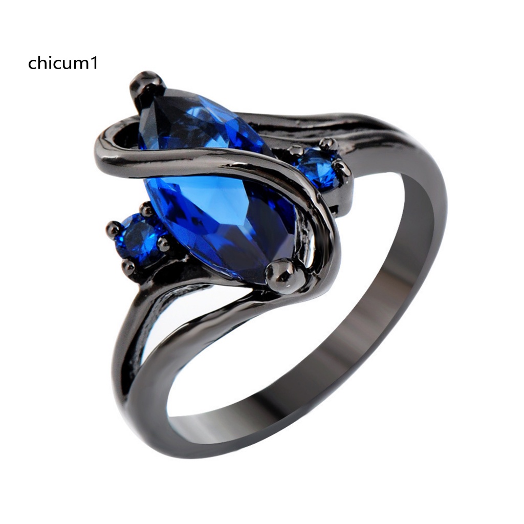 Nhẫn Đeo Ngón Tay Mạ Điện Đính Pha Lê Giả Hình Học Không Gây Dị Ứng Phong Cách Retro Cho Nữ Mặc Hàng Ngày