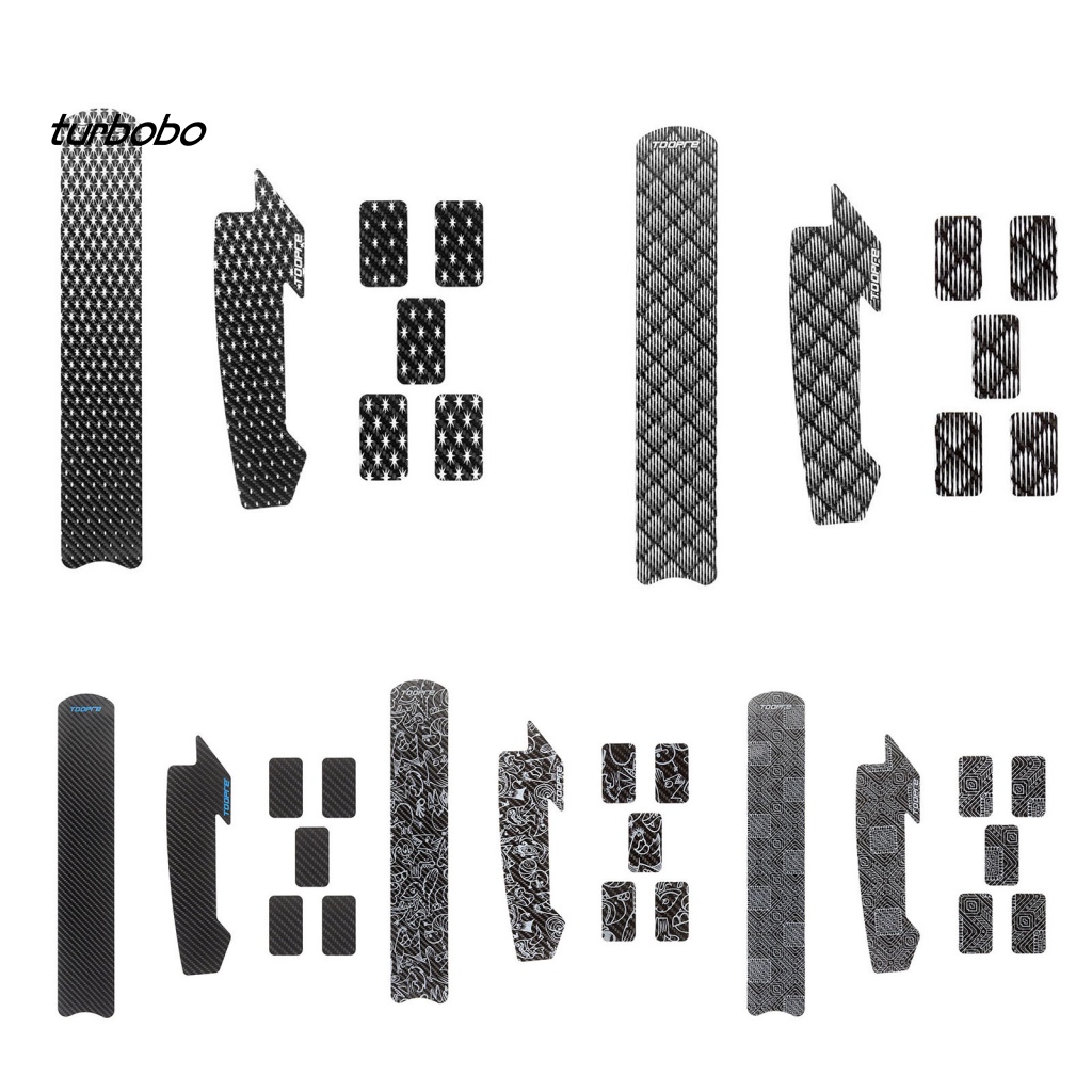 1 Bộ Đề Can Giả Da Dán Khung Xe Đạp Chống Nước / Trầy Xước