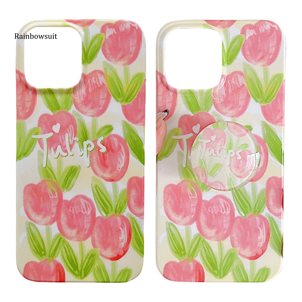 Ốp Điện Thoại Chống Sốc Chống Rơi Họa Tiết Hoa Tulip Cho iPhone 11 / 12 / 13 / 11Pro Max / 12Pro / 12Pro Max / 13Pro / 13Pro Max