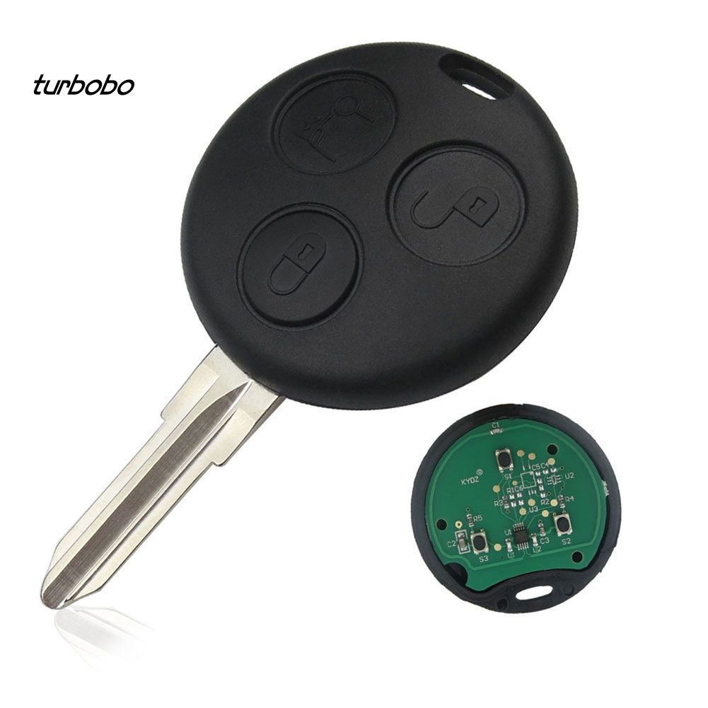 Chìa Khóa Điều Khiển Từ Xa Thông Minh 3 Nút 43392MHz Cho Benz Smart Forfour Roadster