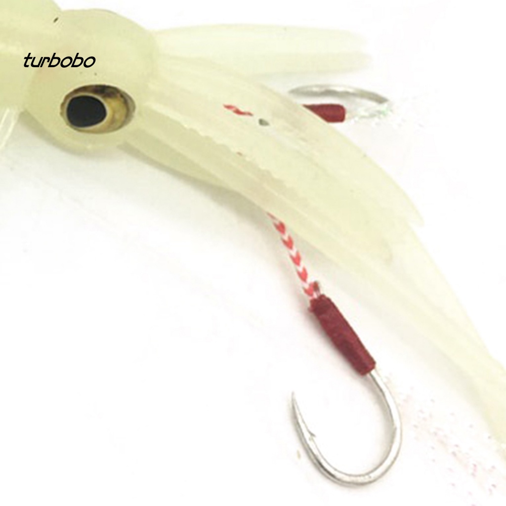 Mồi Câu Cá Nhân Tạo Hình Bạch Tuộc Dạ Quang Tự Nhiên 13cm 25g