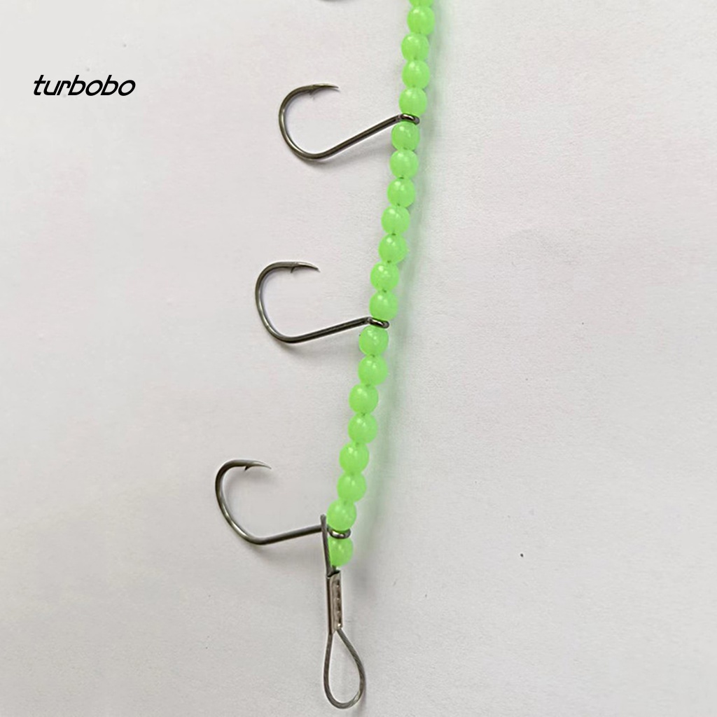 Turbobo Dây Móc Câu Cá 5 Móc Bằng Thép Sắc Bén Phát Sáng Trong Bóng Tối Hình Bạch Tuộc Nhiệt Đới