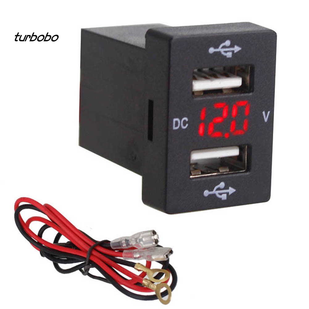 Tẩu Sạc Nhanh Hai Cổng USB Có Màn Hình Hiển Thị Cho Xe Hơi Toyota New Corolla Ralink