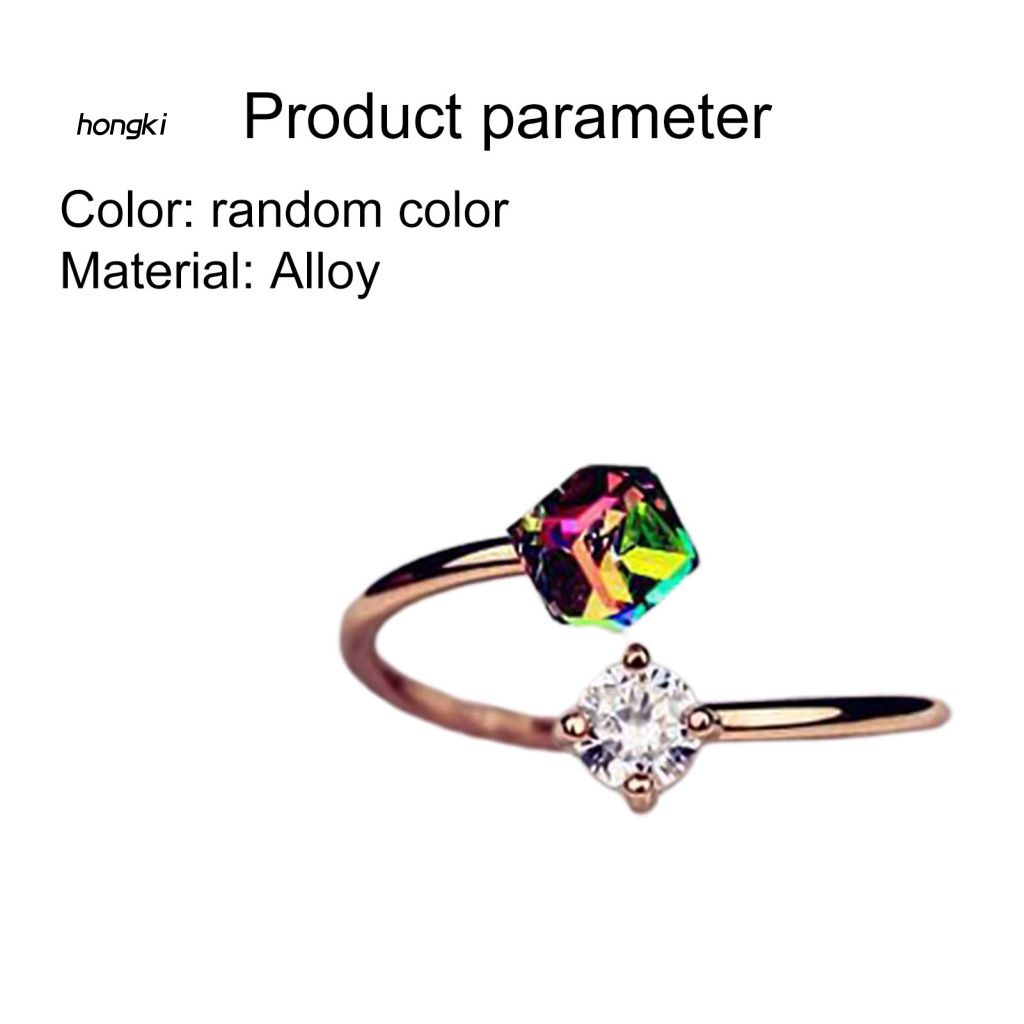 Nhẫn Hở ĐíNh Đá NhiềU MàU SắC