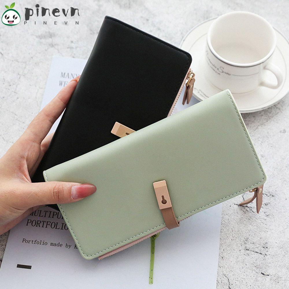 PINEVN Ví Cầm Tay Dáng Dài Phối Tua Rua Thời Trang Cho Nữ