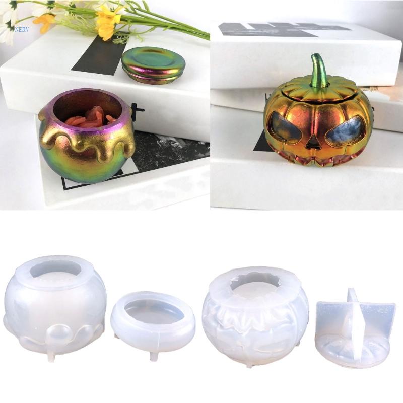 Set 2 Khuôn Silicone Làm Bình Nước Hình Quả Bí Ngô / Chú Ong