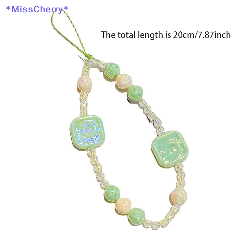 Mchy > Dây Đeo Điện Thoại Acrylic Hoạt Hình Hạt Ngọc Trai Quyến Rũ Thời Trang Nữ Tính Chống Thất Lạc